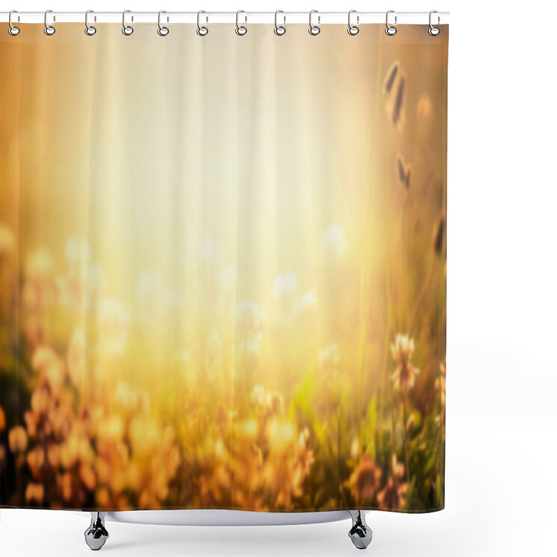 Personality  Blurred Nature Background Shower Curtains