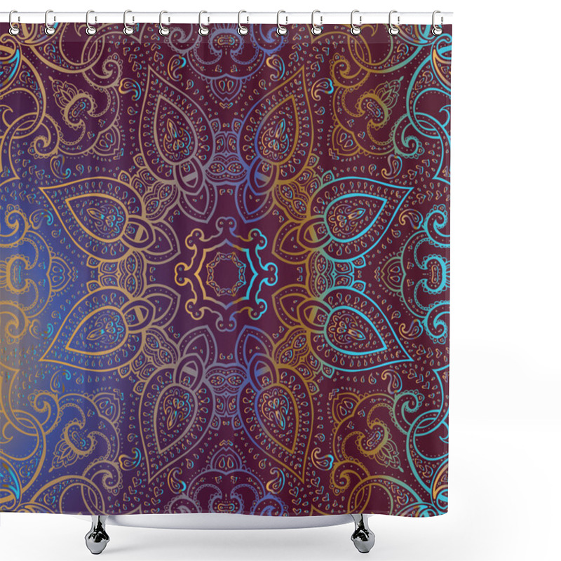 Personality  Mandala. Indian Decorative Pattern. Shower Curtains