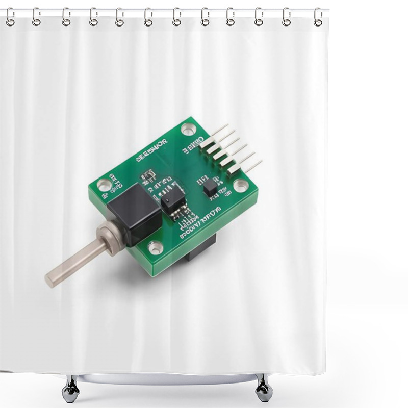 Personality  Proximity Sensor Isolated On A White Background Shower Curtains