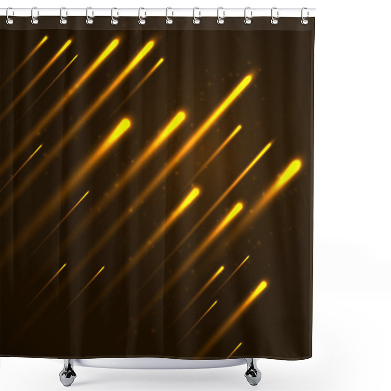 Personality  Bright Abstract Lights Background. Shower Curtains