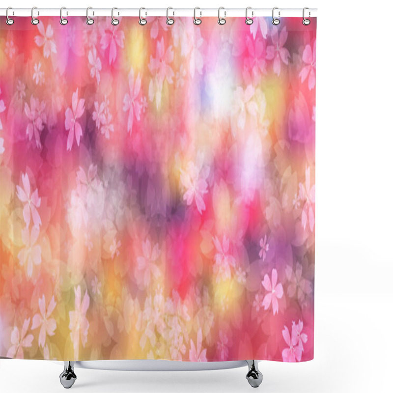 Personality  Cherry Blossoms Japanese Pattern Spring Background  Shower Curtains