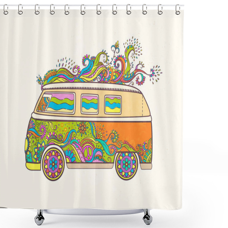 Personality  Beautiful Card Vector Shower Curtains