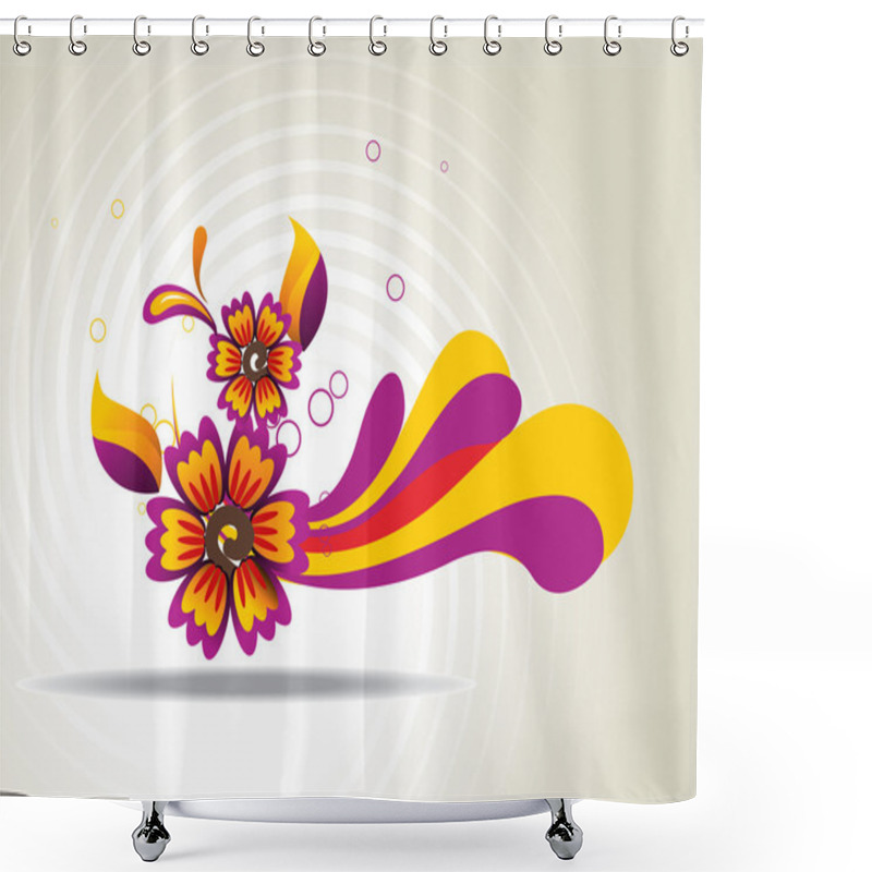 Personality  Abstract Flower Art Shower Curtains