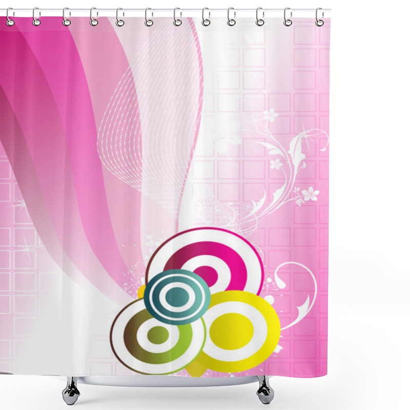 Personality  Pink Stripes Background Shower Curtains