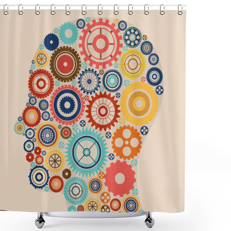 Personality  Gears Design Shower Curtains