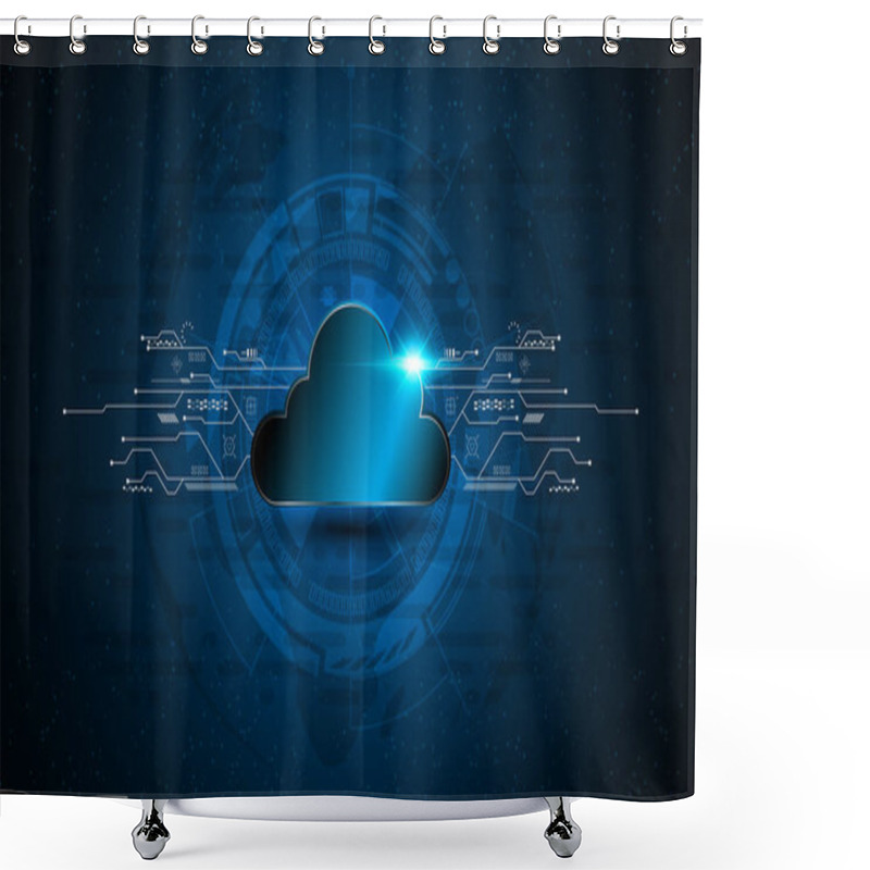 Personality  Cloud Technology Services Shower Curtains