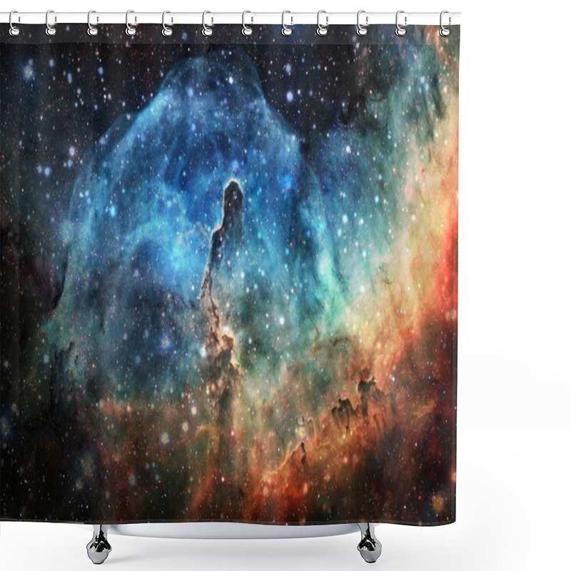 Personality  Universe Scene With Bright Stars And Galaxies In Deep Space. Shower Curtains