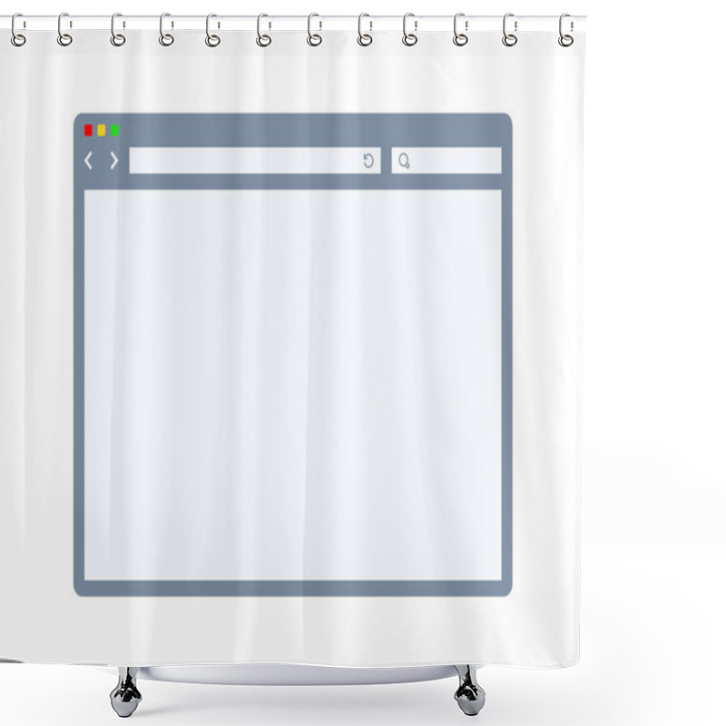 Personality  Internet Browser Template Shower Curtains