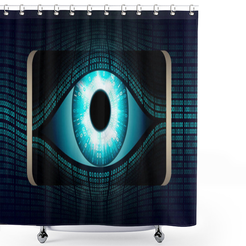 Personality  The All-seeing Eye Of Big Brother In Your Smartphone, Concept Of Permanent Global Covert Surveillance Using Mobile Devices, Security Of Computer Systems And Networks, Privacy Shower Curtains