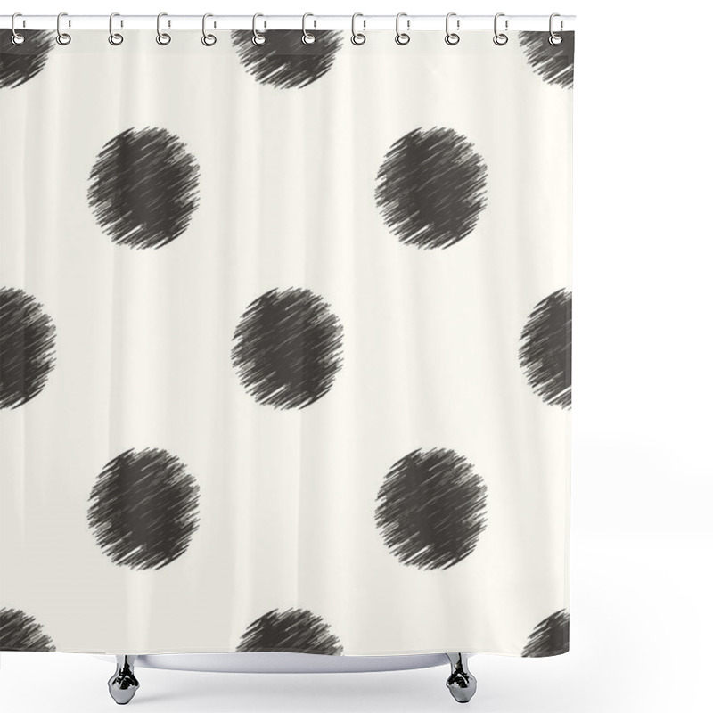 Personality  Seamless Dots Texture Background Shower Curtains