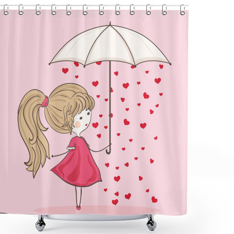 Personality  Love Rain Shower Curtains