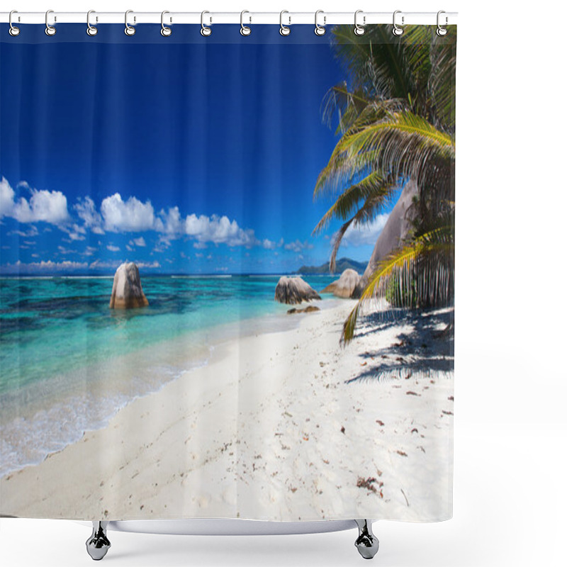 Personality  Anse Source D'Argent Beach Shower Curtains