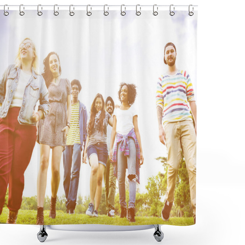 Personality  Connection Freedom Togetherness Concept Shower Curtains