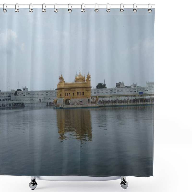 Personality  Sikh Gurdwara Golden Temple (Harmandir Sahib). Holy Place Of Sikihism. Amritsar, Punjab, India. Golden Temple Amritsar. Shower Curtains