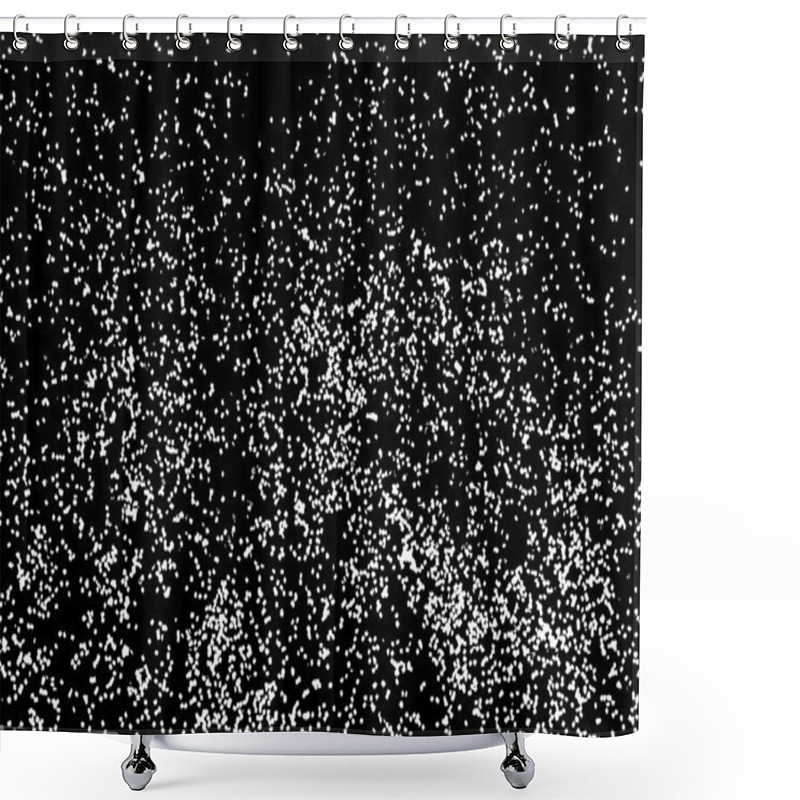 Personality  Falling Snow Or Night Sky With Stars  Shower Curtains