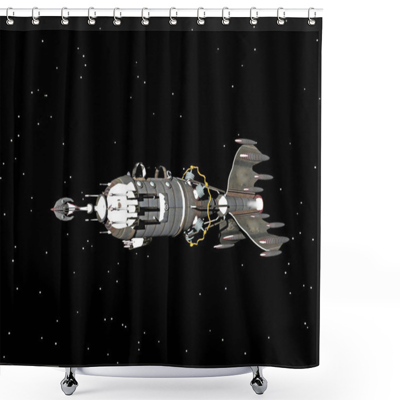 Personality  Spacecraft, Cosmos Vehicle, Astronomy Shower Curtains