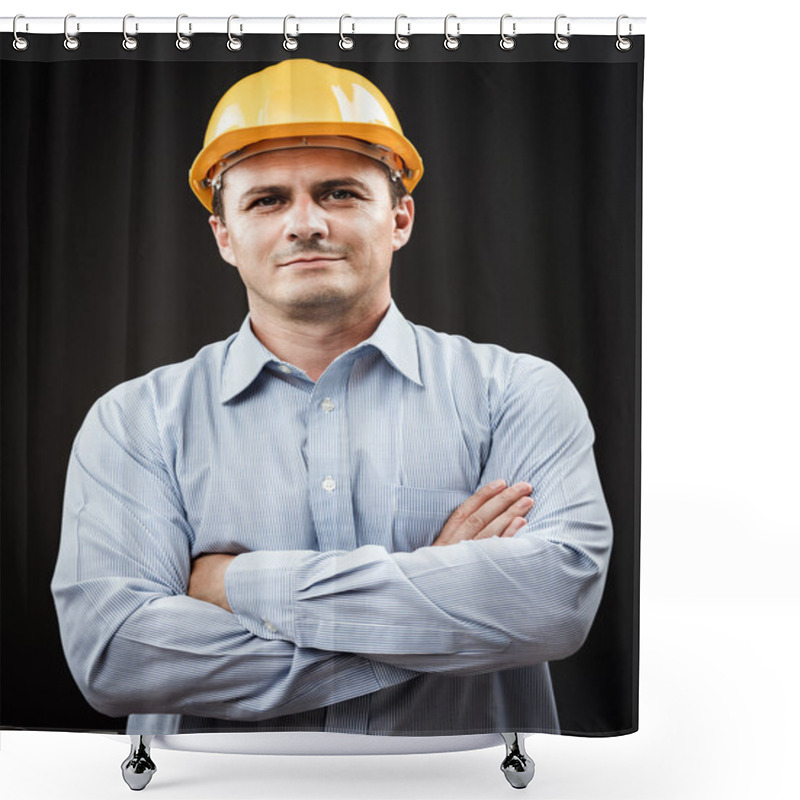 Personality  Construction Engineer Shower Curtains