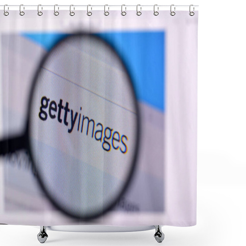 Personality  NY, USA - FEBRUARY 29, 2020: Homepage Of Gettyimages Website On The Display Of PC, Url - Gettyimages.com. Shower Curtains