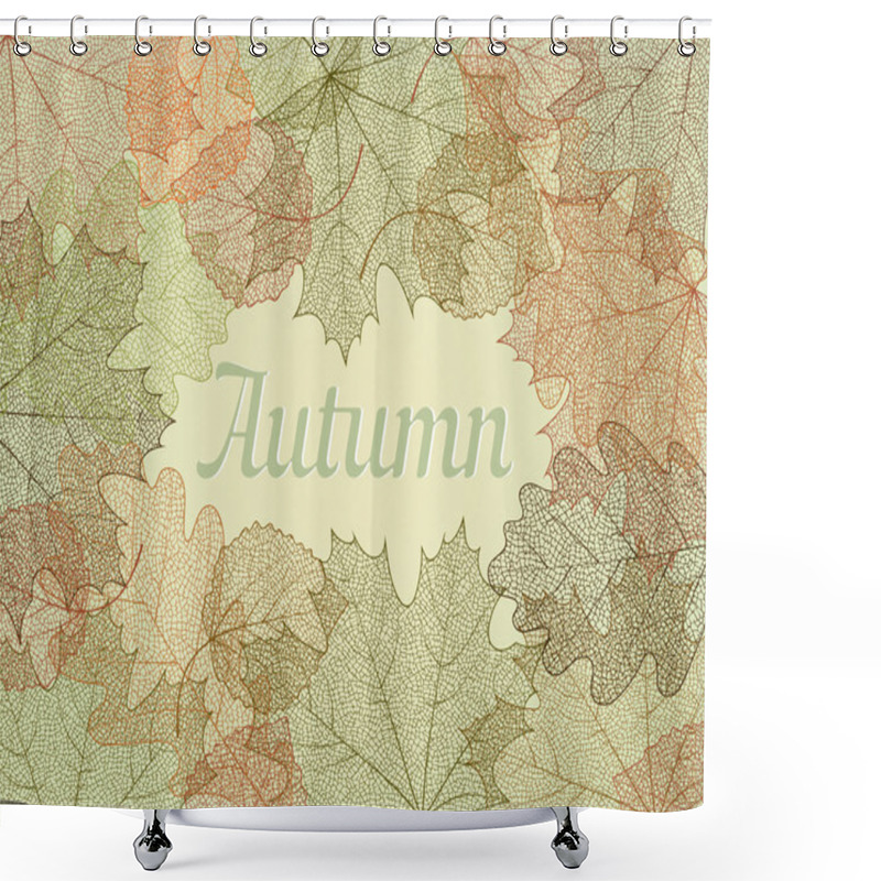 Personality  Autumn Abstract Background. Shower Curtains