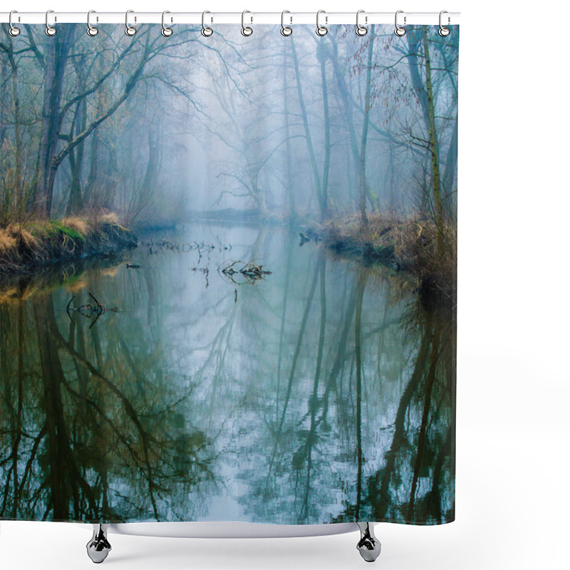 Personality  Misty Swamp Shower Curtains