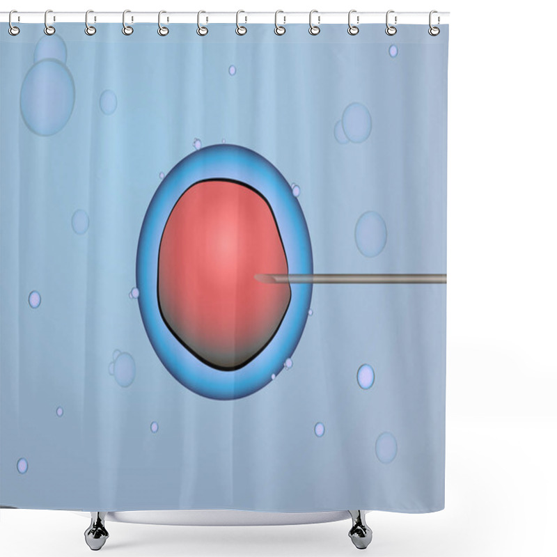 Personality  Science Background. Cell Vector. Biology Illustration Shower Curtains