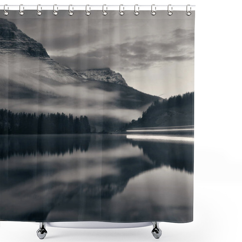 Personality  Lake Sunset Shower Curtains