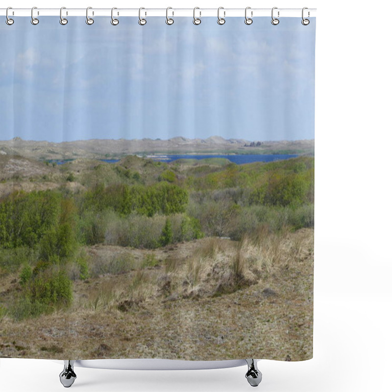 Personality  Dune Landscape Near St. Maartenszee, North Holland, Holland, Netherlands Shower Curtains