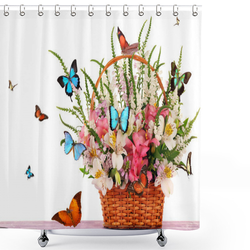 Personality  Beautiful Wild Flowers Shower Curtains