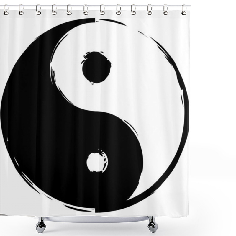 Personality  Symbol Of Yin-yang Shower Curtains