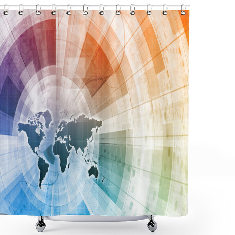 Personality  Supply Channel Coordination Shower Curtains