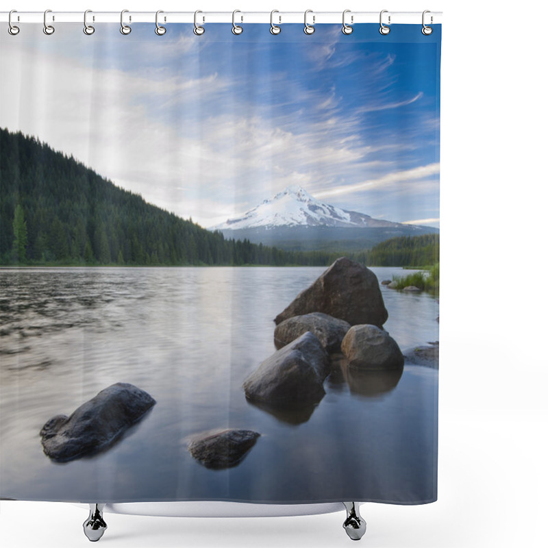 Personality  The Volcano Mountain Mt. Hood Shower Curtains