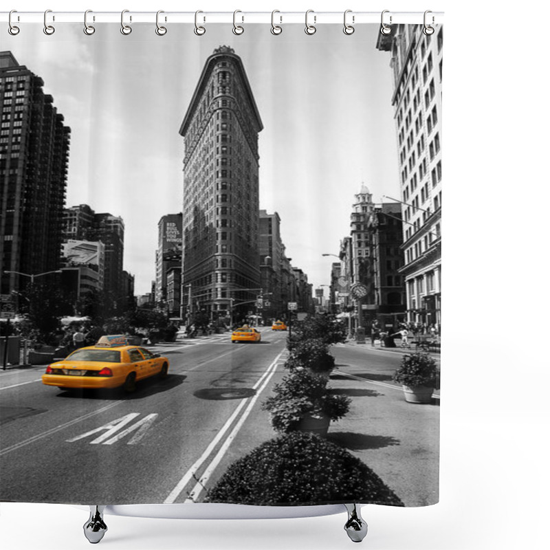 Personality  Flat Iron Building, New York City Usa.Black And White Photo Shower Curtains