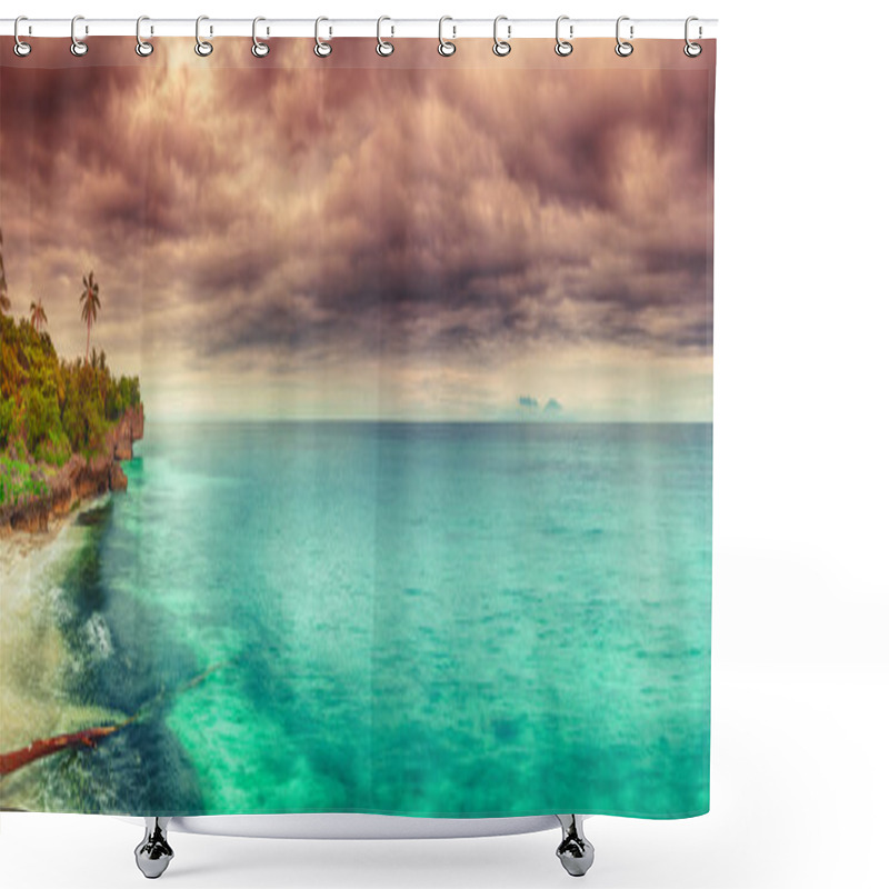 Personality  Sunset Panorama Shower Curtains