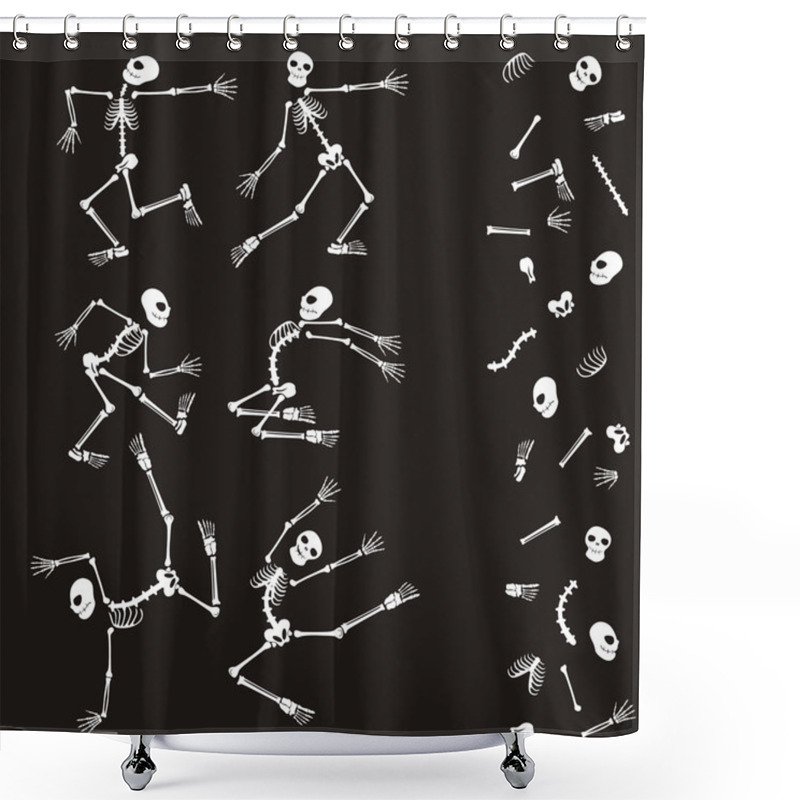 Personality  Make Your Skeleton Shower Curtains