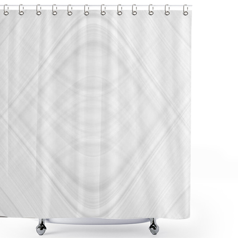 Personality  Graphic Symmetrical Pattern For Wallpaper And Packaging For Various Purposes. The Background Is Gray And White With A Gradient Texture Of Stripes, Lines, Waves And Geometric Shapes. Shower Curtains