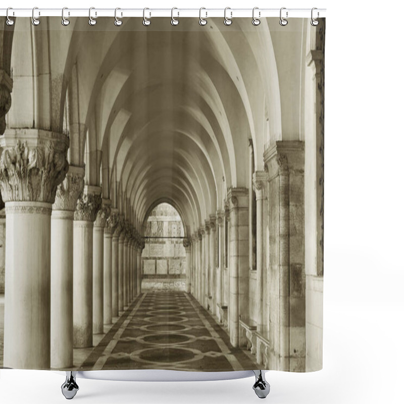 Personality  Details Of Historical Architecture In Venice, Italy Shower Curtains