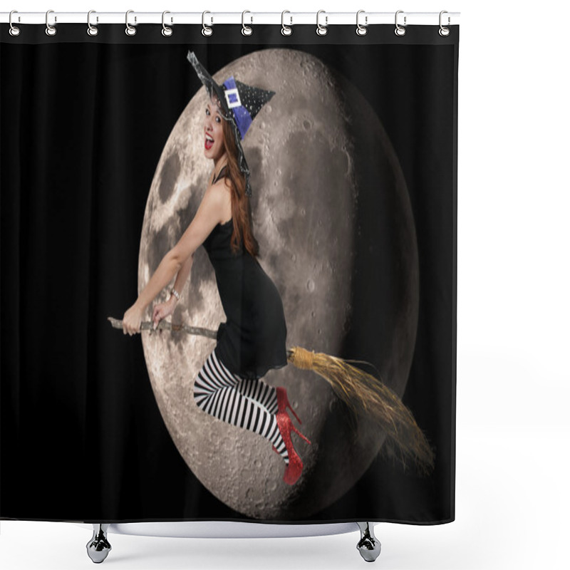 Personality  Wicked Witch NASA Moon Shower Curtains