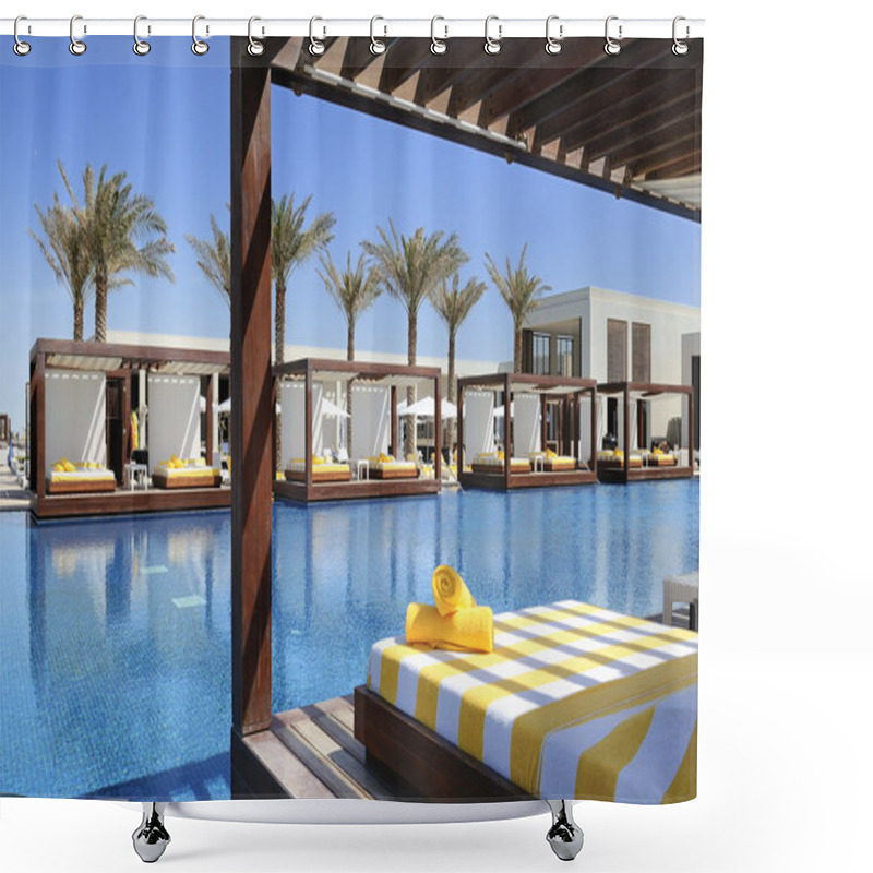 Personality  Luxury Place Resort Shower Curtains