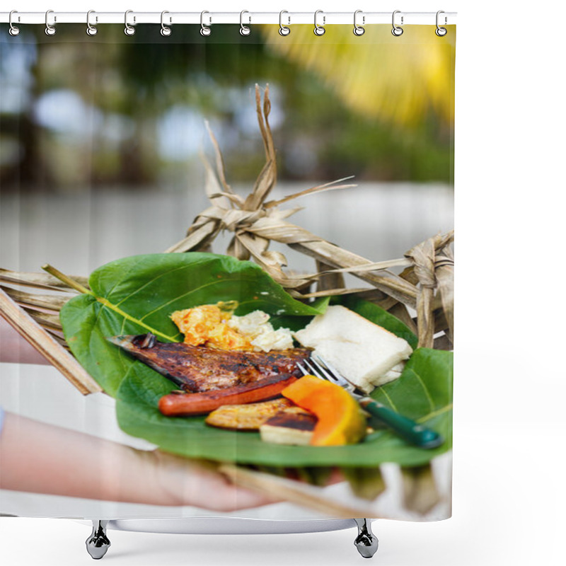 Personality  Local South Pacific Food Shower Curtains