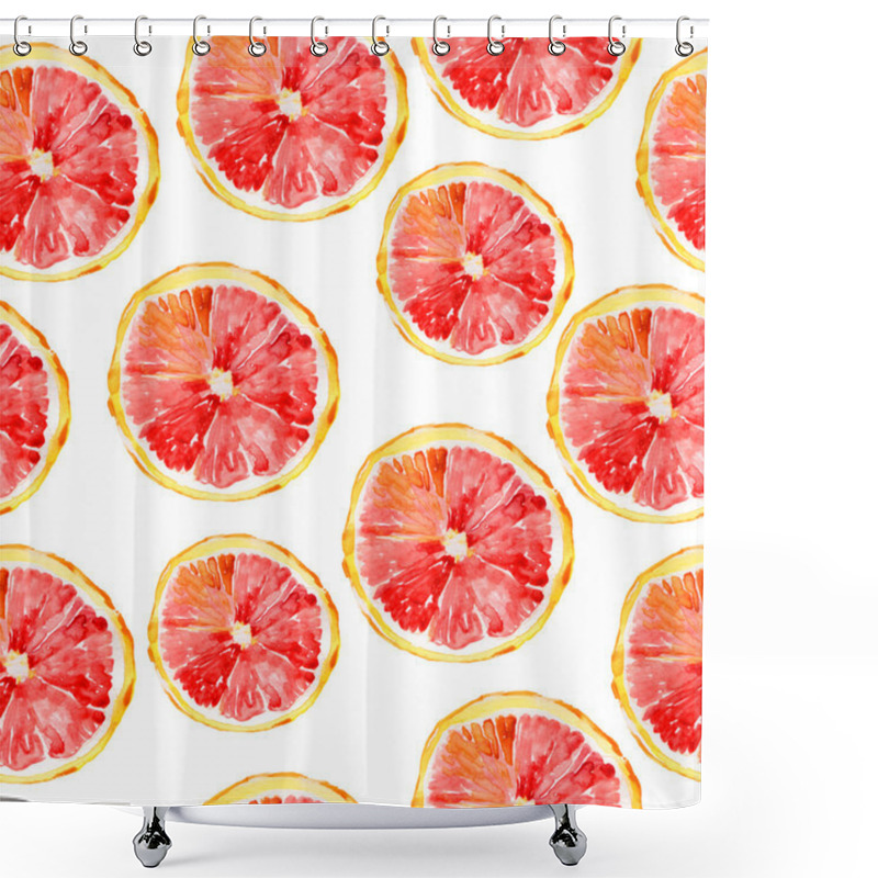 Personality  Grapefruit Seamless Big Background. Shower Curtains