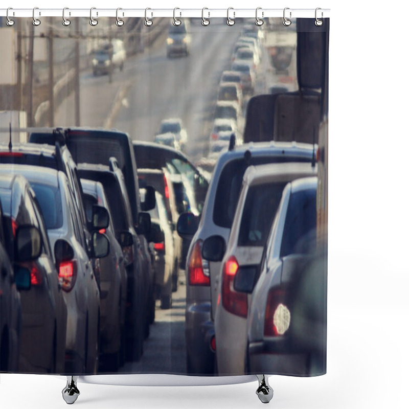 Personality  Traffic Jam Shower Curtains