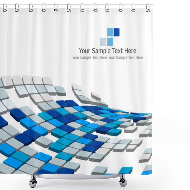 Personality  3d Checked Background Shower Curtains