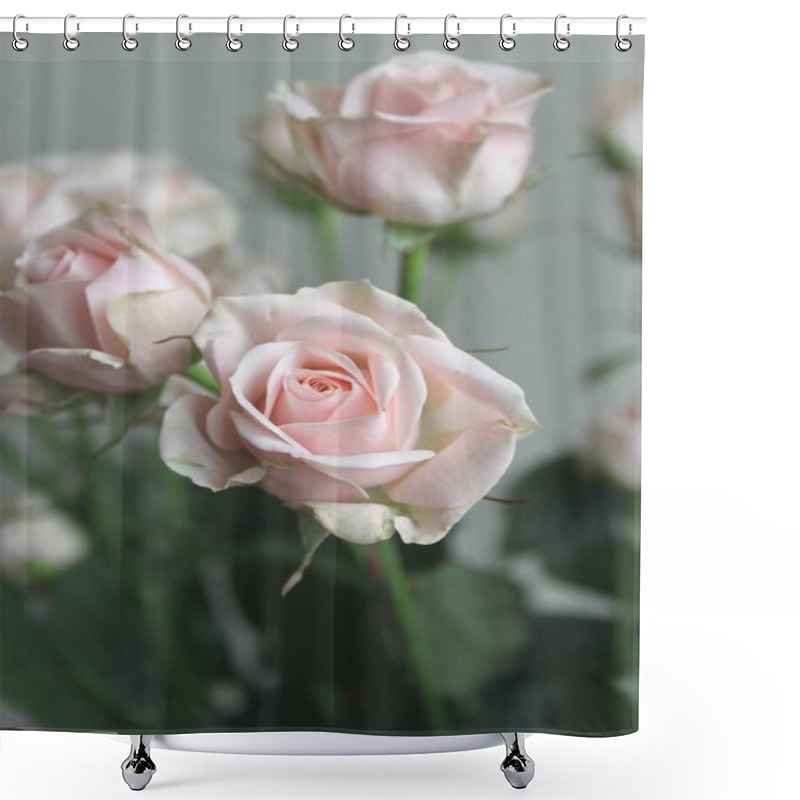 Personality  Close Up Of Rose Flowers Bouquet Indoor  Shower Curtains