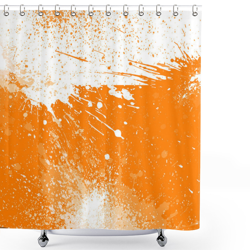 Personality  Abstract Grunge Background, Vector Shower Curtains