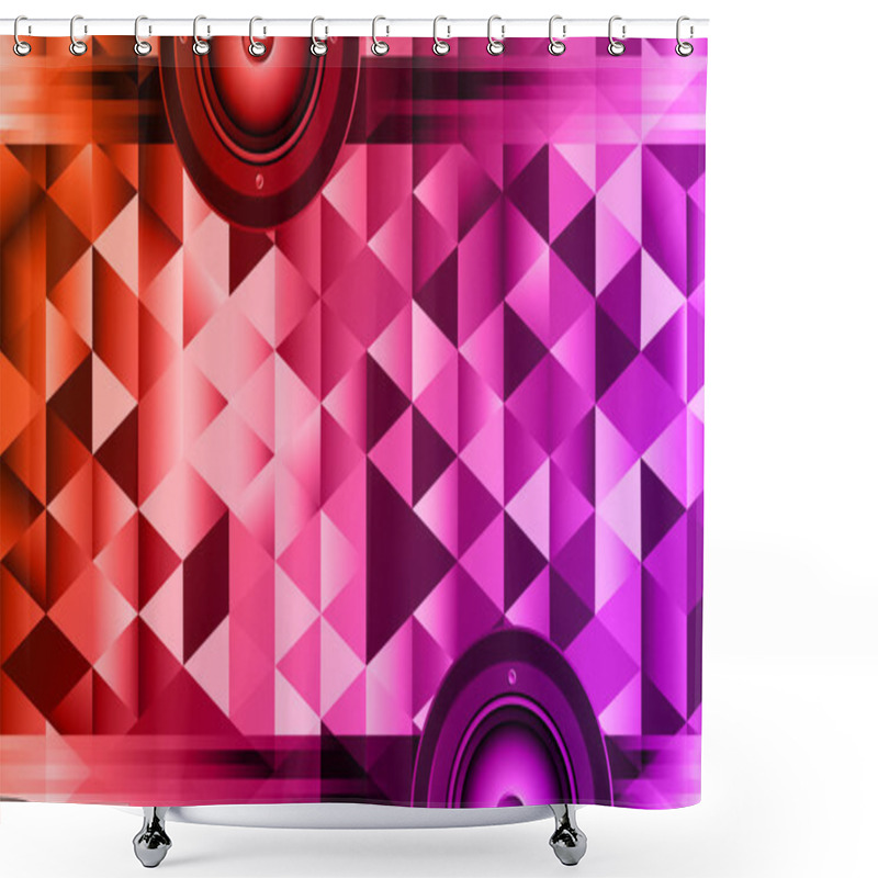 Personality  Disco Club Flyer  Shower Curtains