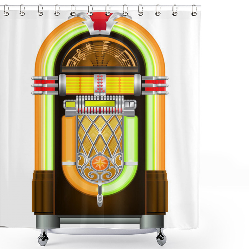 Personality  Jukebox Shower Curtains