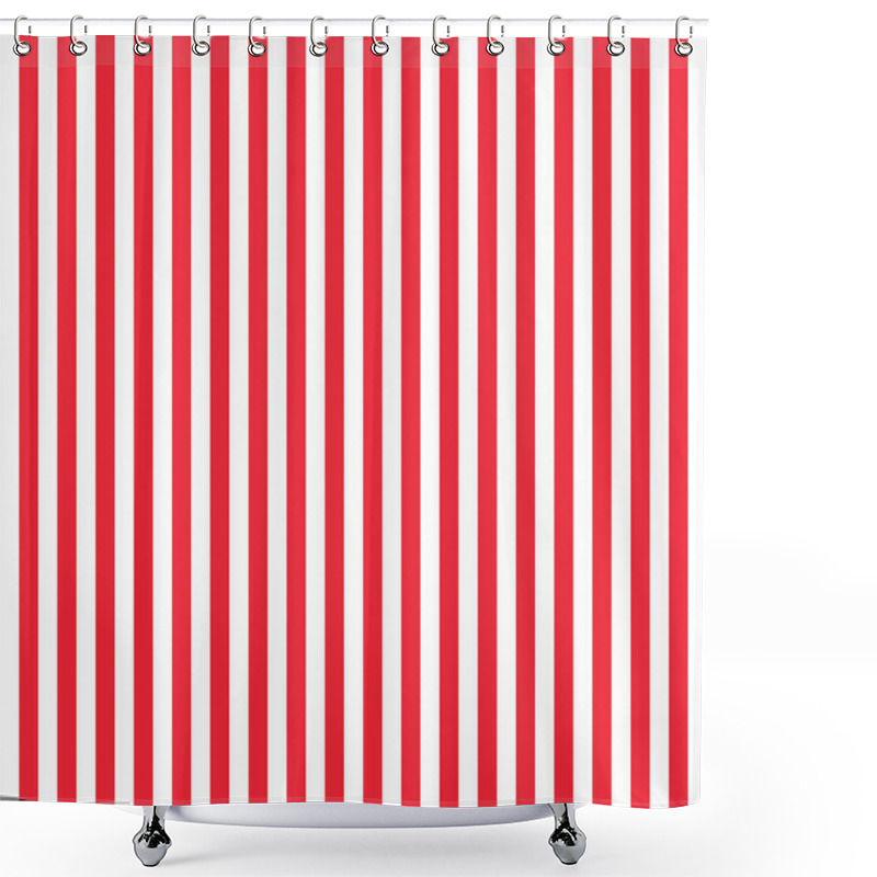 Personality  Pattern Of Vertical, Same Size Black And White Stripes With Copy Space. Seamless Design Of Symmetrical Lines Forming Pleasing, Optical Pattern, Idea Or Concept For Background, Wallpaper Or Backdrops Shower Curtains