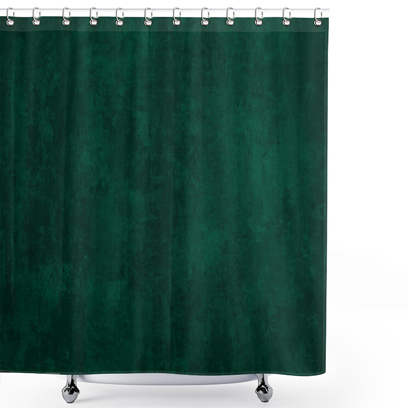 Personality  Dark Green Wall Texture Grunge Background  Shower Curtains