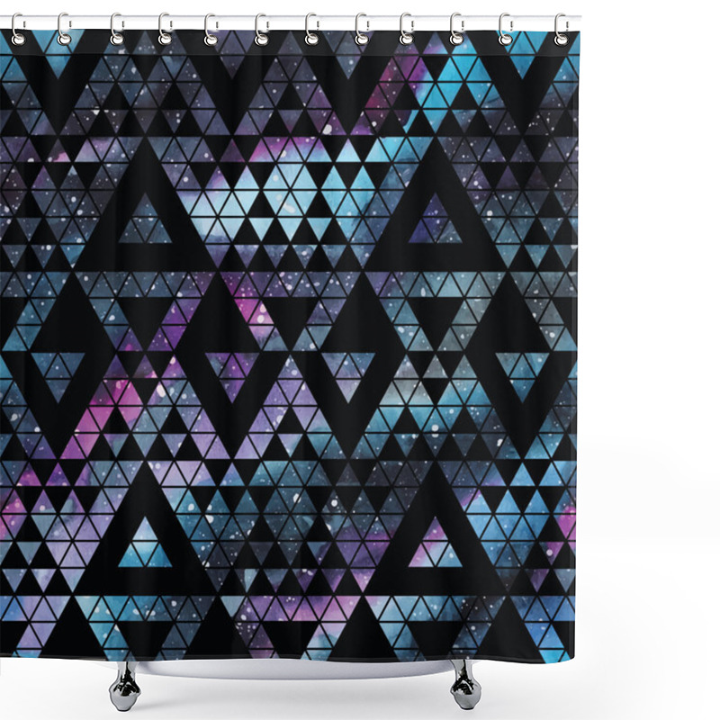 Personality  Galaxy Seamless Pattern. Shower Curtains