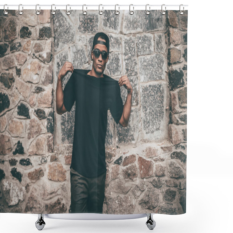 Personality  Handsome Young African Man  Shower Curtains